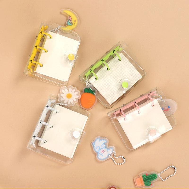 Mini Transparent Ring Binders with Storage Bag and Inserts for Journaling &amp; Scrapbooking - PaperWrld