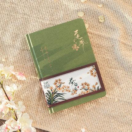Floral Japanese Notebook - Green - PaperWrld