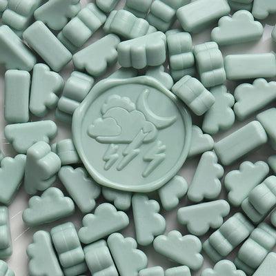 Cloud-shaped Wax Beads - Mint Green - PaperWrld