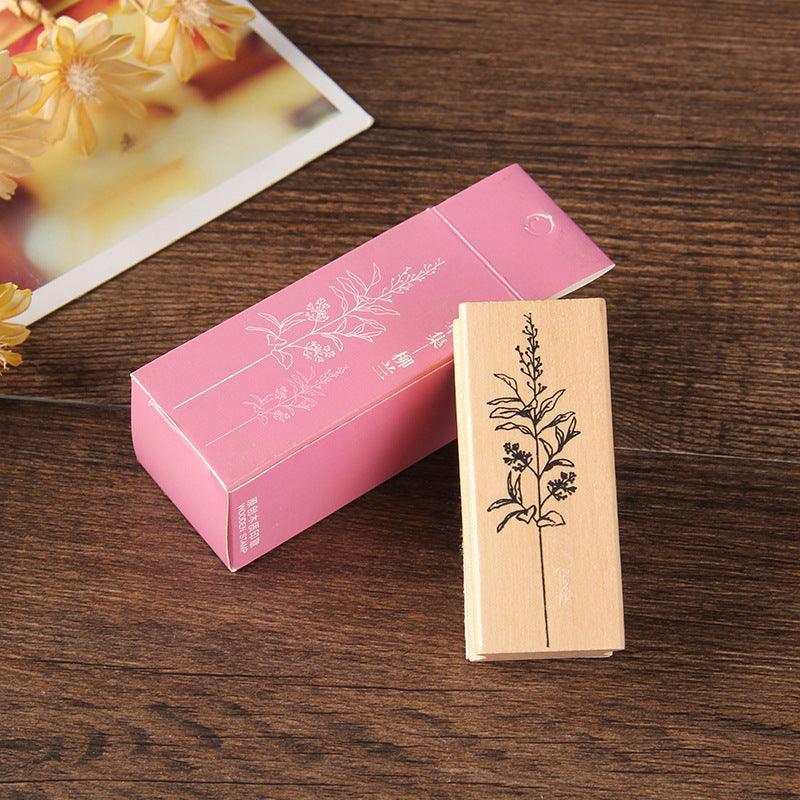 Natural Wooden Stamps - Willow Herb - PaperWrld