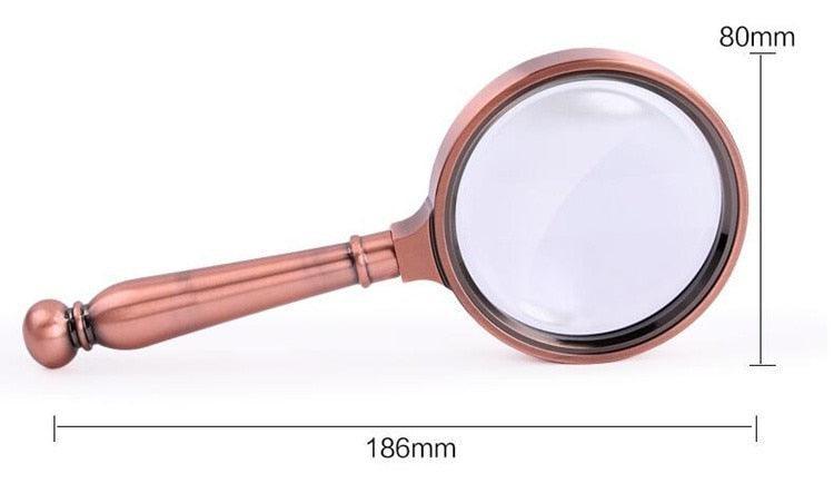 PAPERWRLD - 10X Vintage Handheld Magnifying Glass