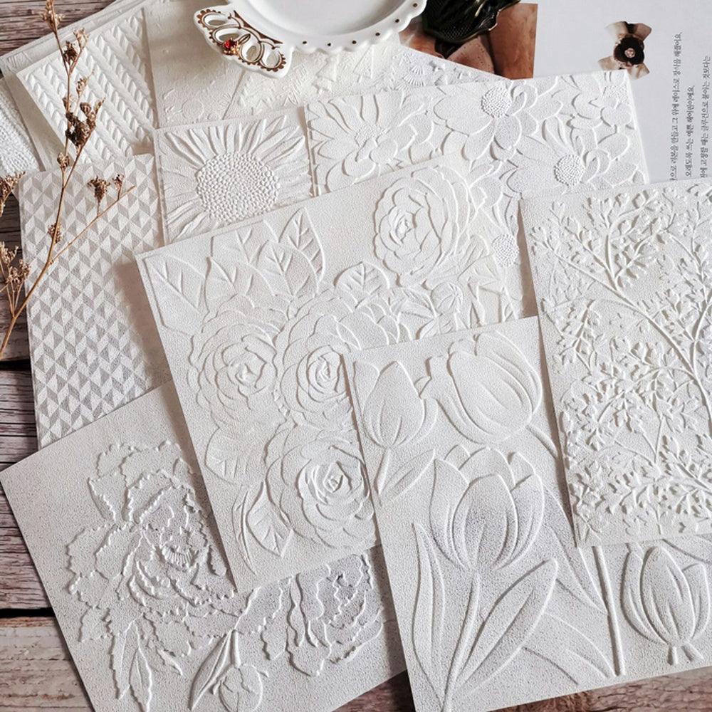 Decorative White Paper Pack for Journaling &amp; Scrapbooking - PaperWrld