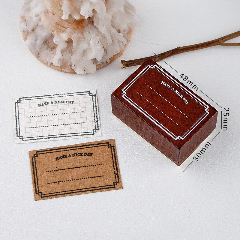 Border Wooden Stamps - 3 Style - PaperWrld