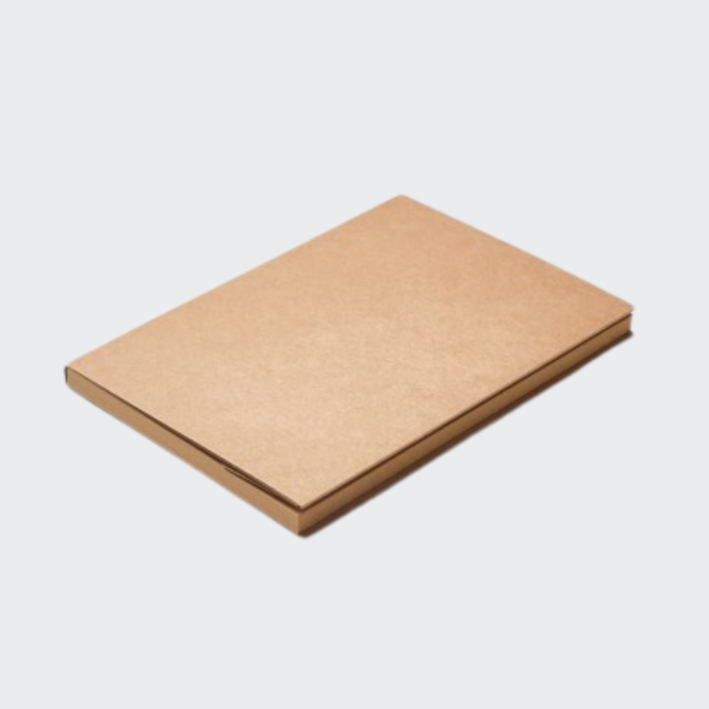Travel Notebook B5/B6 Kraft and White Paper - Brown / B6-Small Size - PaperWrld