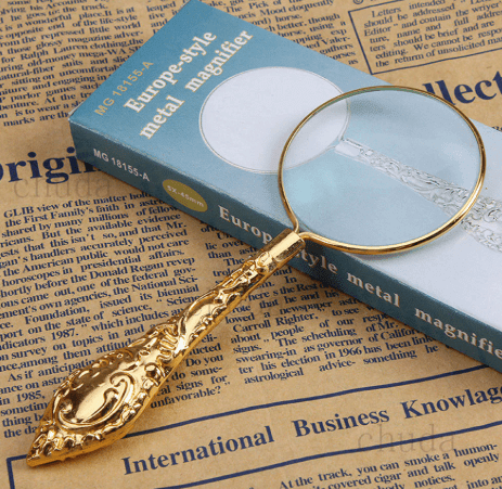 old magnifying glass