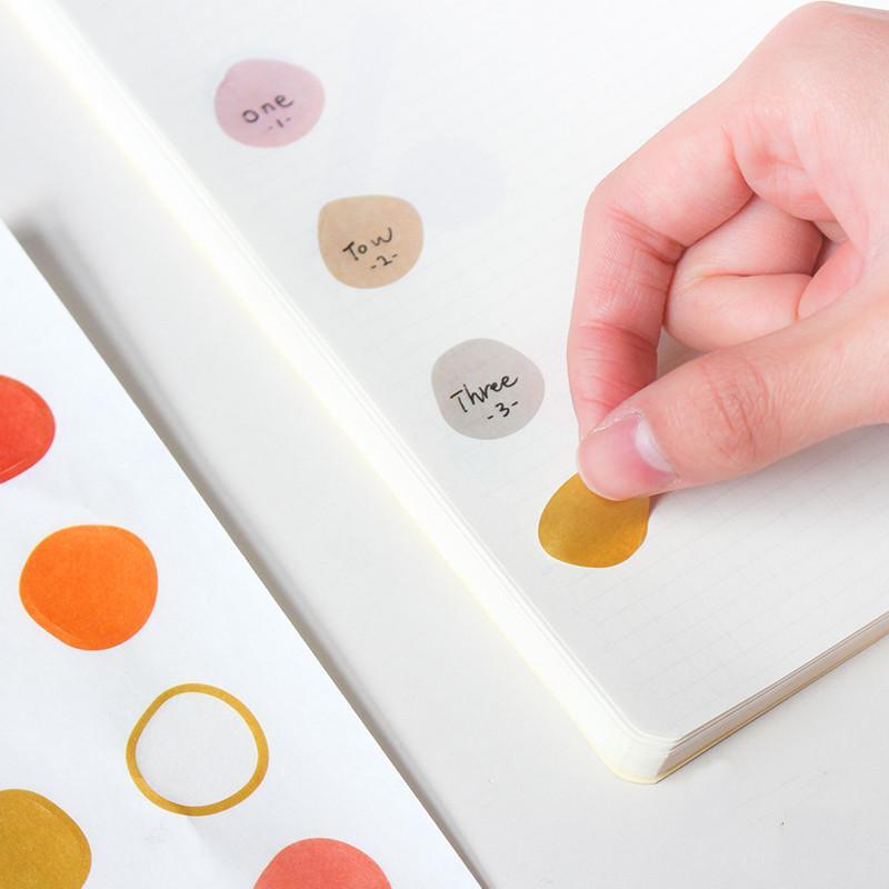 Irregular Round Stickers for Journaling &amp; Scrapbooking - PaperWrld