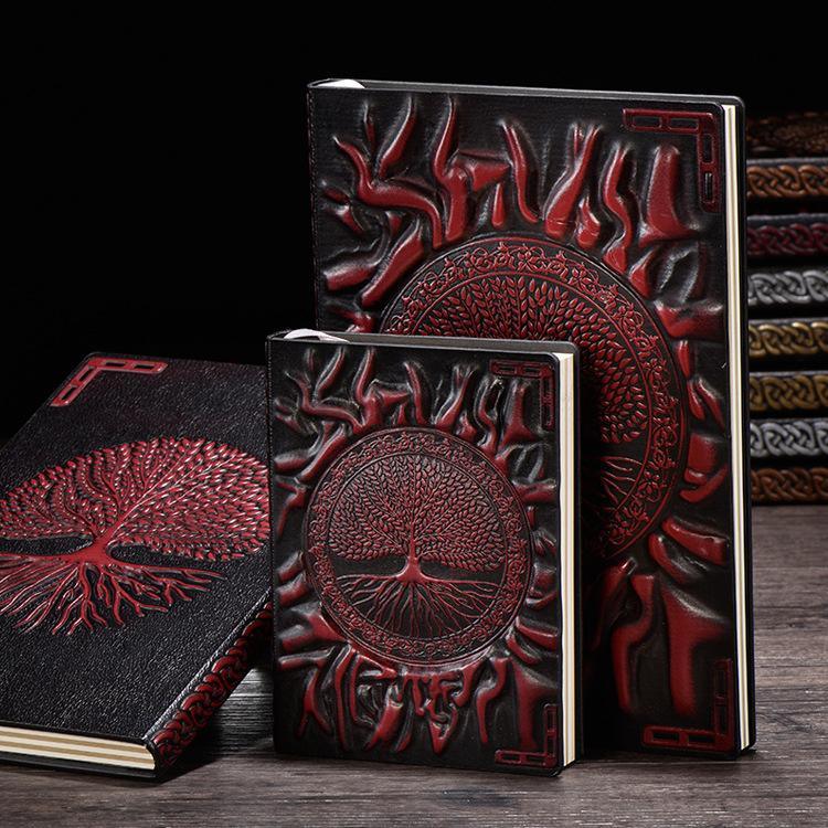 Tree of Life Notebook - Deep Red / A5 - PaperWrld