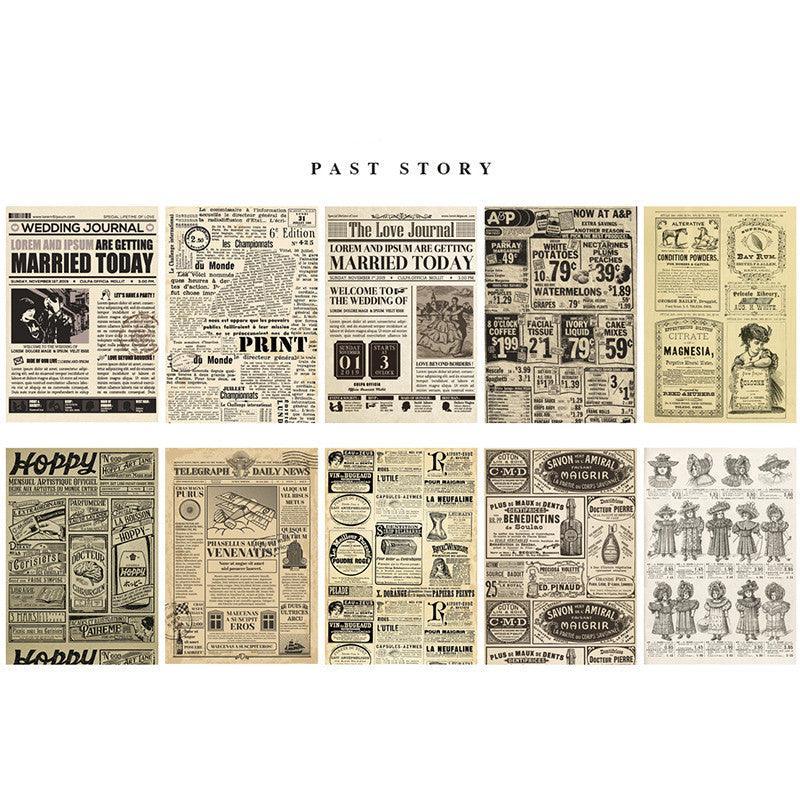 Vintage Series Kraft Paper - A - PaperWrld