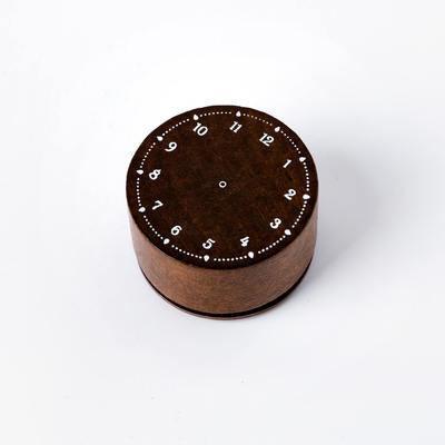 Lunar & Clock Wooden Stamps - Pocket Clock - PaperWrld