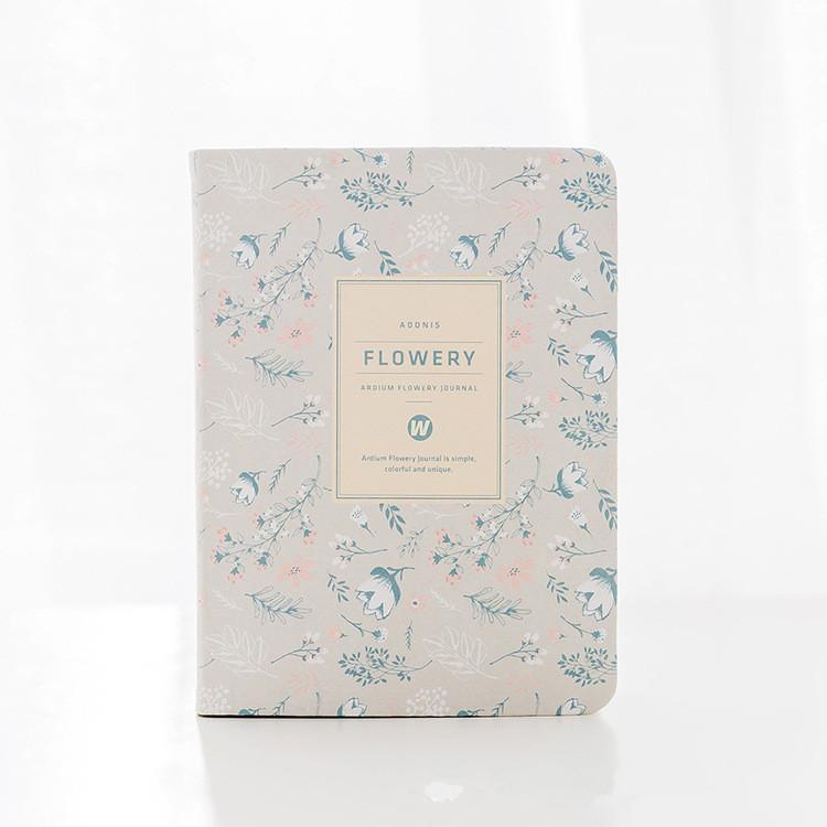 Floral Yearly Planner - Gray - PaperWrld