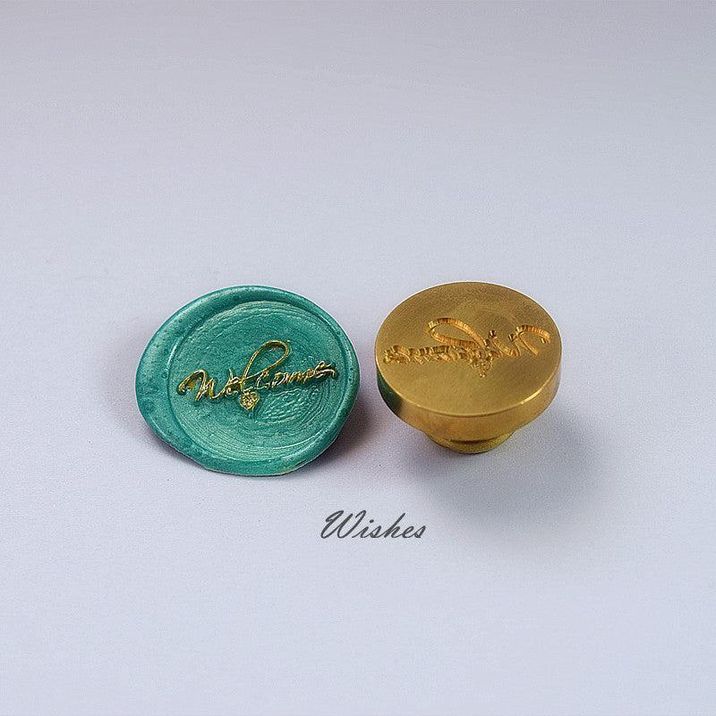 Written Wax Seal Stamps - Wishes - PaperWrld