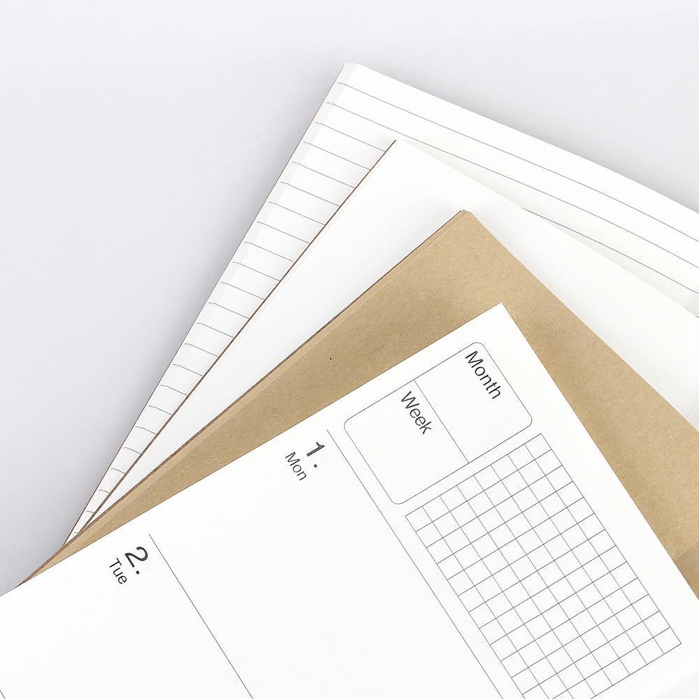 Diary Lined, Blank, Kraft, Weekly Planner - PaperWrld
