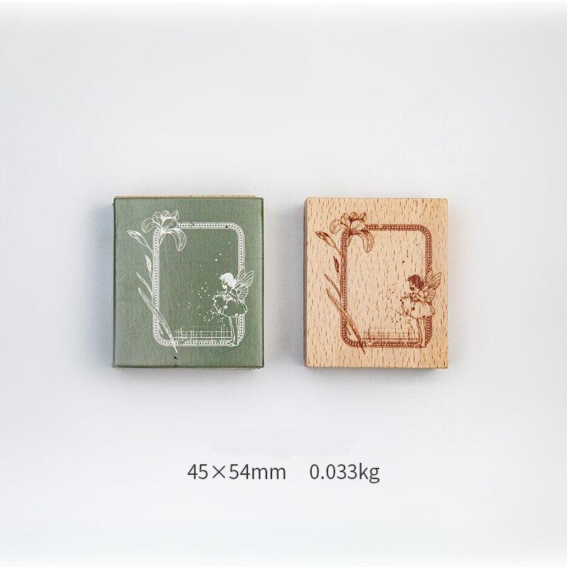 Vintage Flower & Plant Frame Stamp - A - PaperWrld