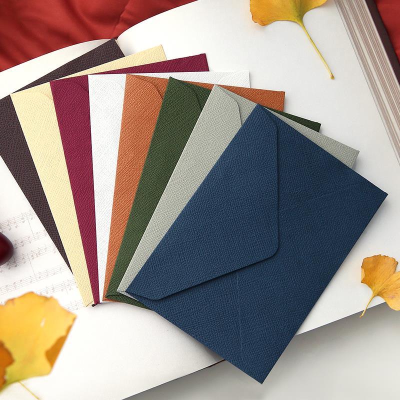 20 Pcs Linen Woven C6 Retro Envelopes for Journaling &amp; Scrapbooking - PaperWrld