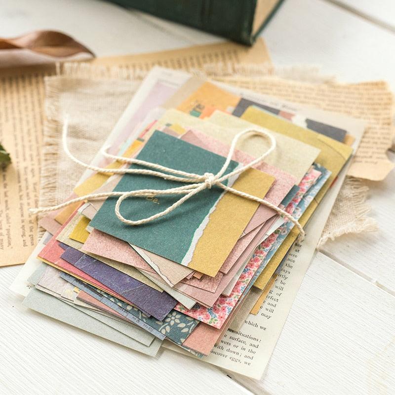 30pcs/Pack Yesterday Story Themed Vintage Scrapbook Paper Material