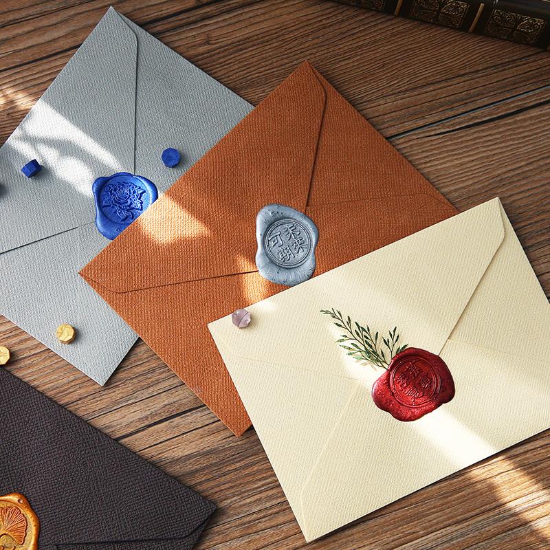 20Pcs Linen Woven C6 Retro Envelopes