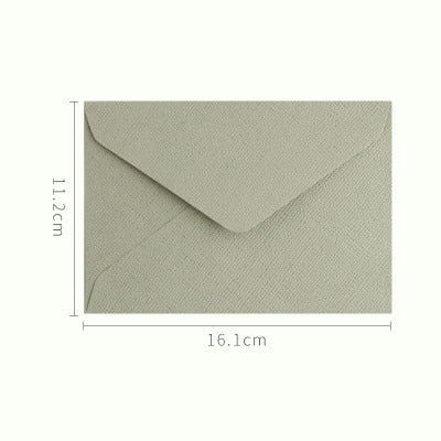20Pcs Linen Woven C6 Retro Envelopes