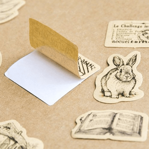 Vintage Animals Stickers - PaperWrld