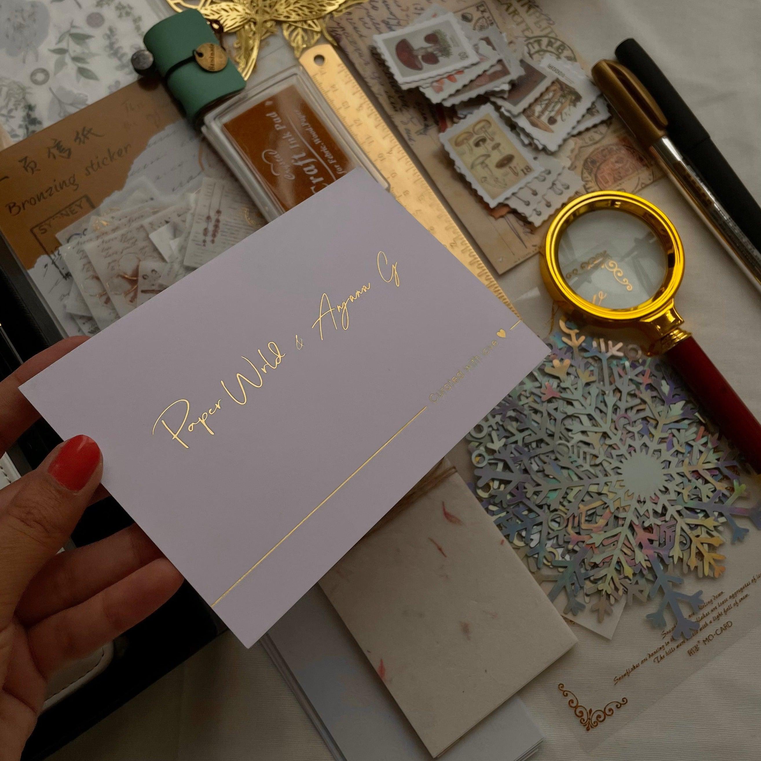 Golden Touch Box for Journaling &amp; Scrapbooking - PaperWrld