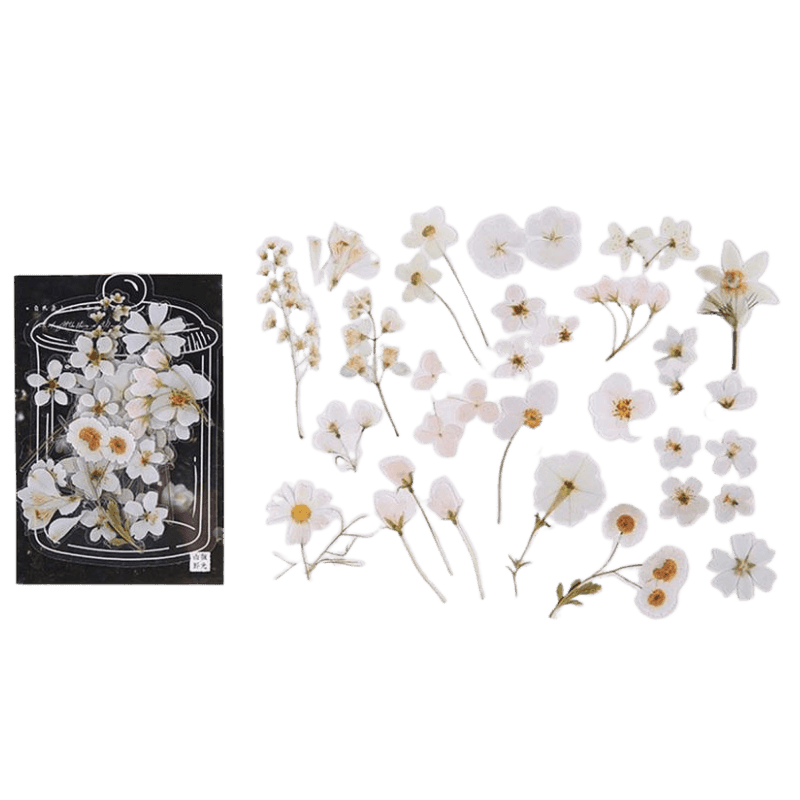 PAPERWRLD - 40 Pcs PET Floral Sticker Pack