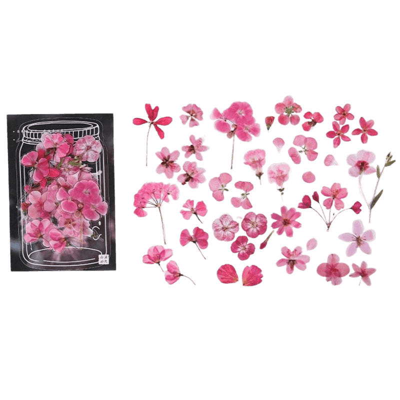 Series Floral Stickers 40 pcs - Pink - PaperWrld