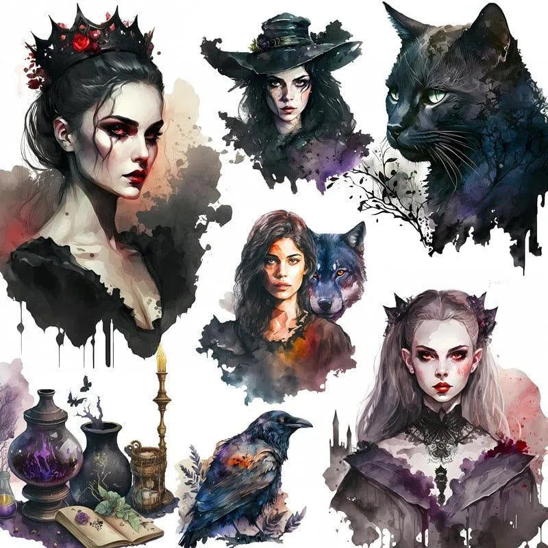 PAPERWRLD - Vampire Werewolf Paper Stickers