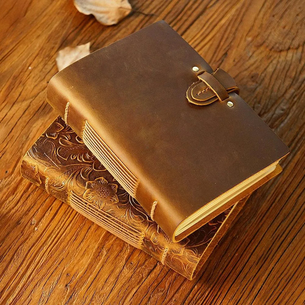 Smooth and Embossed Kraft Paper Leather Notebook – Up 60% Off at PaperWrld
