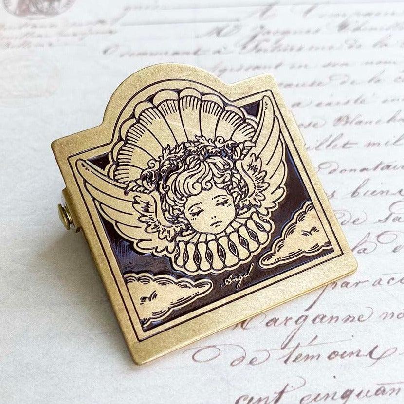 Tools & Accessories - Vintage Brass Clip Journal Stationery Clip