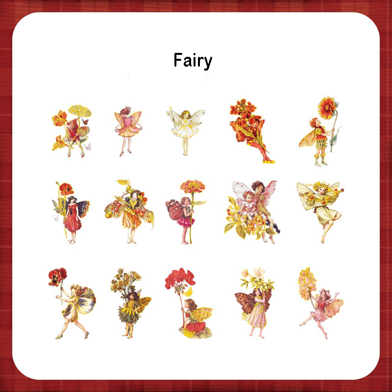 Sparkling Christmas Stickers - Fairy - PaperWrld