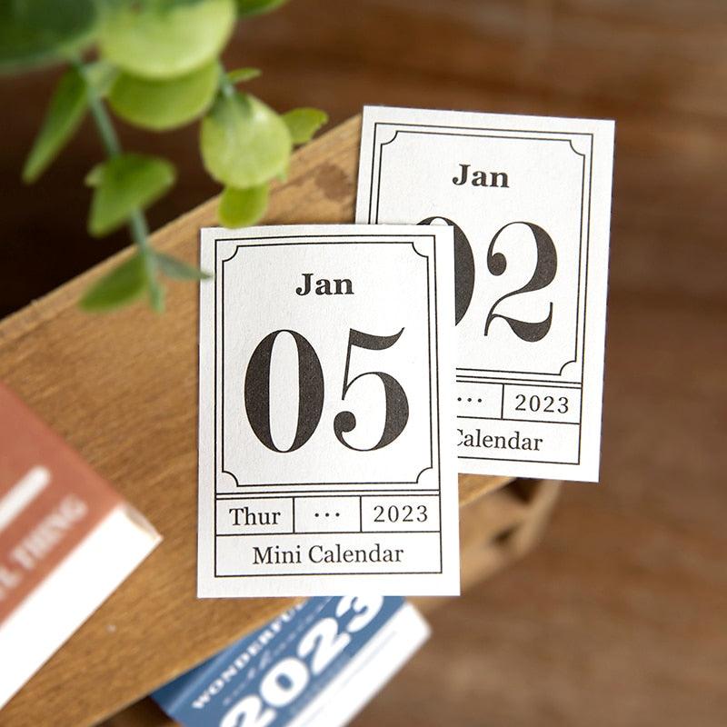 2023 Mini Calendar Deco - PaperWrld