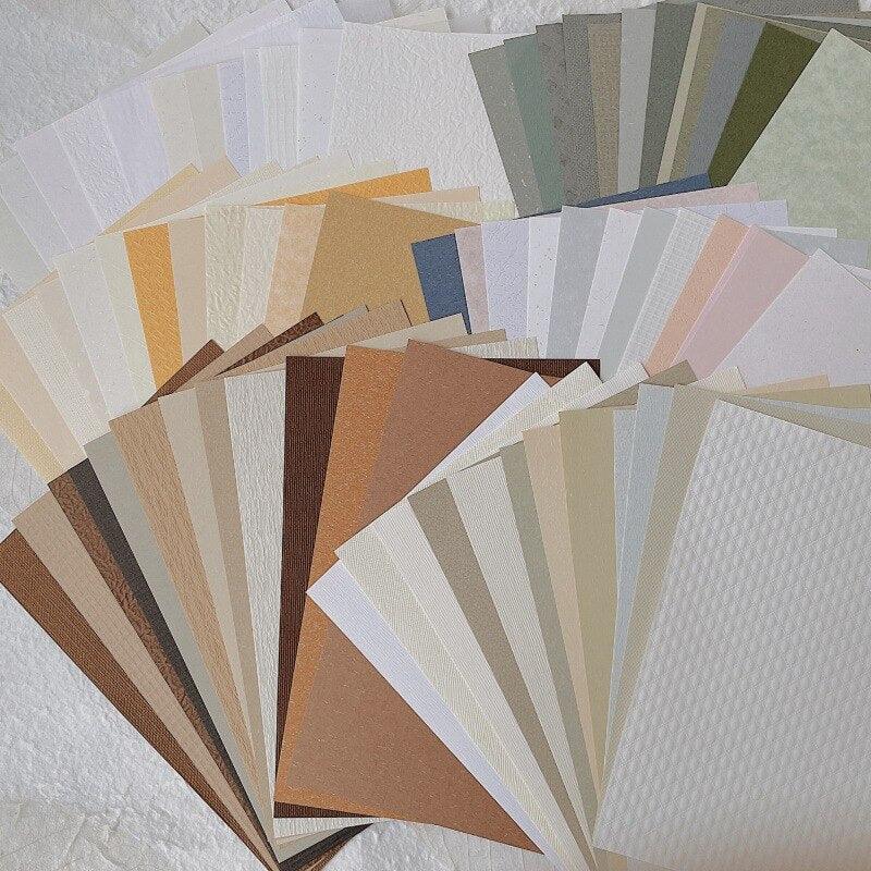 Vintage Textured Paper 12Pcs Scrapbooking Supplies