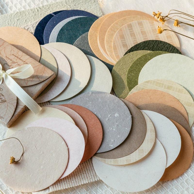 Round Aesthetic Paper Pack for Journaling &amp; Scrapbooking - PaperWrld