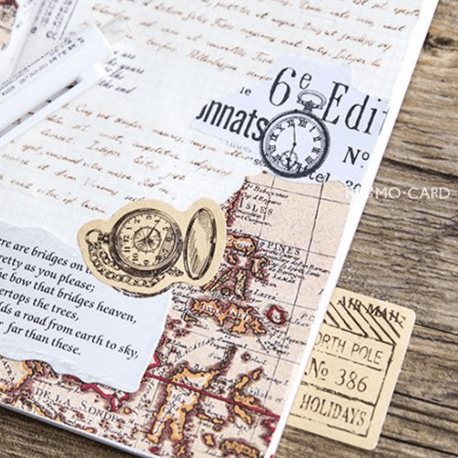 PAPERWRLD - Nature Inspired Vintage Stamp Stickers
