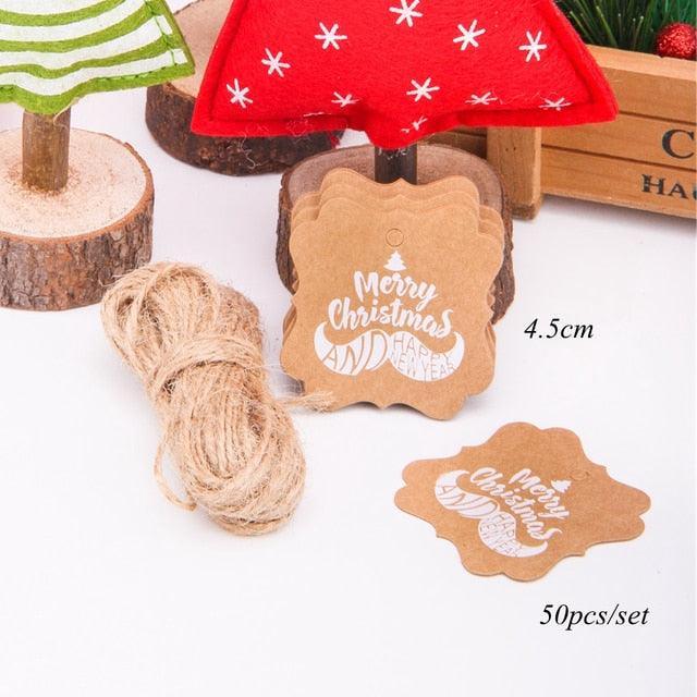 Christmas Decoration Tag for Gifts - Square 2 - PaperWrld
