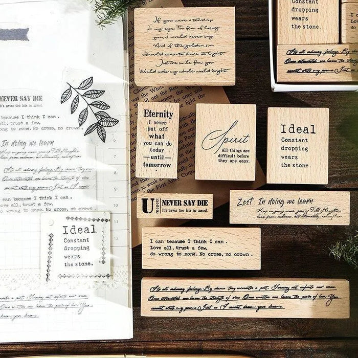 PAPERWRLD - English Short Sentence Stamp Set