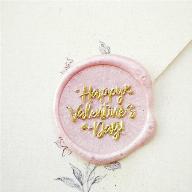 Decorative Wax Seals Head - Happy Valentine's Day - PaperWrld