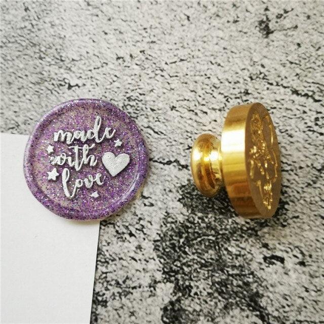 Sweets Wax Seal Stamp - Made with love 1 - PaperWrld