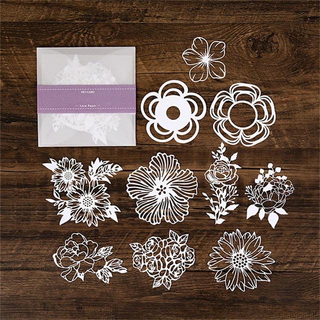 Elegant Lace Paper - Flowers - PaperWrld