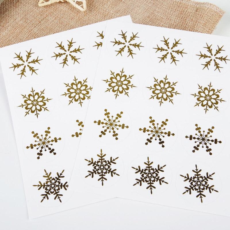 Christmas Day Snowflake Stickers - PaperWrld