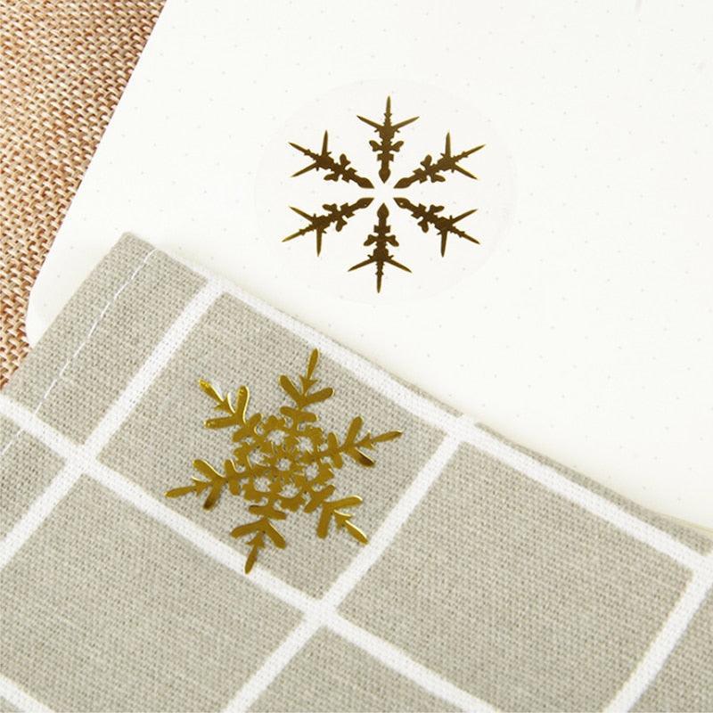 Christmas Day Snowflake Stickers - PaperWrld
