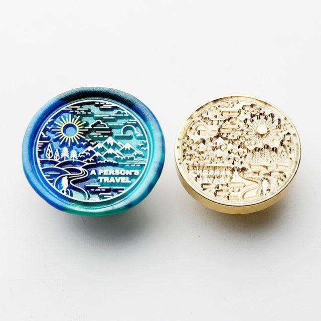 Nature Wax Seal Stamp - Travel - PaperWrld