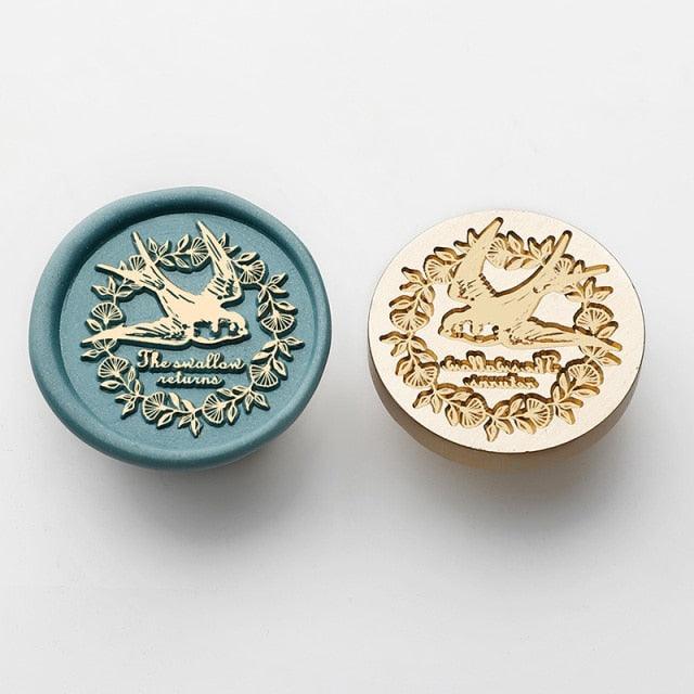 Nature Wax Seal Stamp - Swallow - PaperWrld
