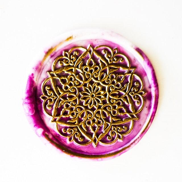 PAPERWRLD - Symmetrical Rosette Design Wax Stamp Head