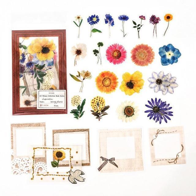 Nature Transparent Sticker Set - Flowers - PaperWrld