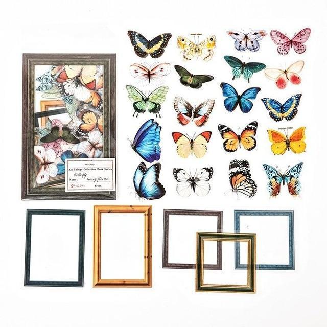 Nature Transparent Sticker Set - Butterflies - PaperWrld