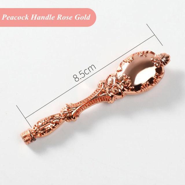 Handle for Wax Seal - Peacock Handle Rose Gold - PaperWrld