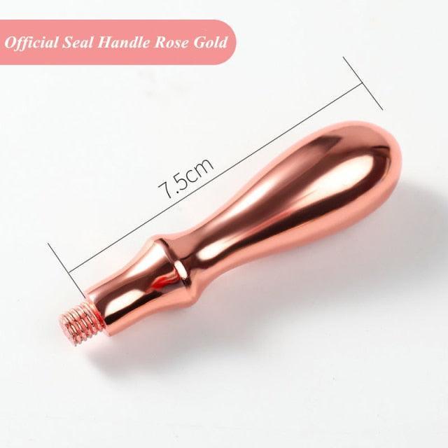 Handle for Wax Seal - Seal Handle Rose Gold - PaperWrld