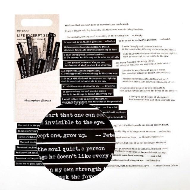 PAPERWRLD - English Library Mini Book Adhesive Stickers