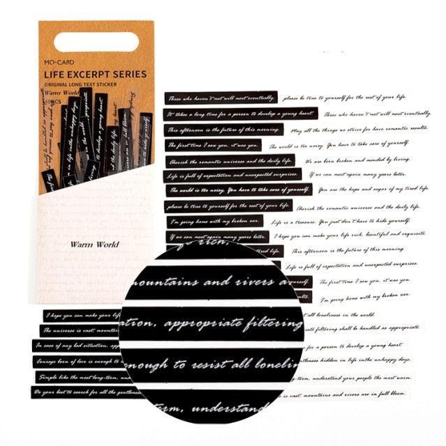 PAPERWRLD - English Library Mini Book Adhesive Stickers