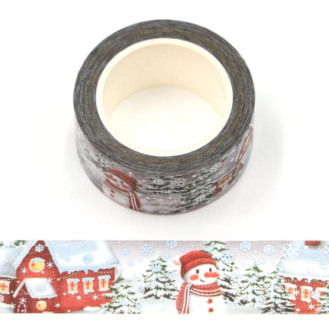 1PC Merry Christmas Washi Tape - Snow - PaperWrld